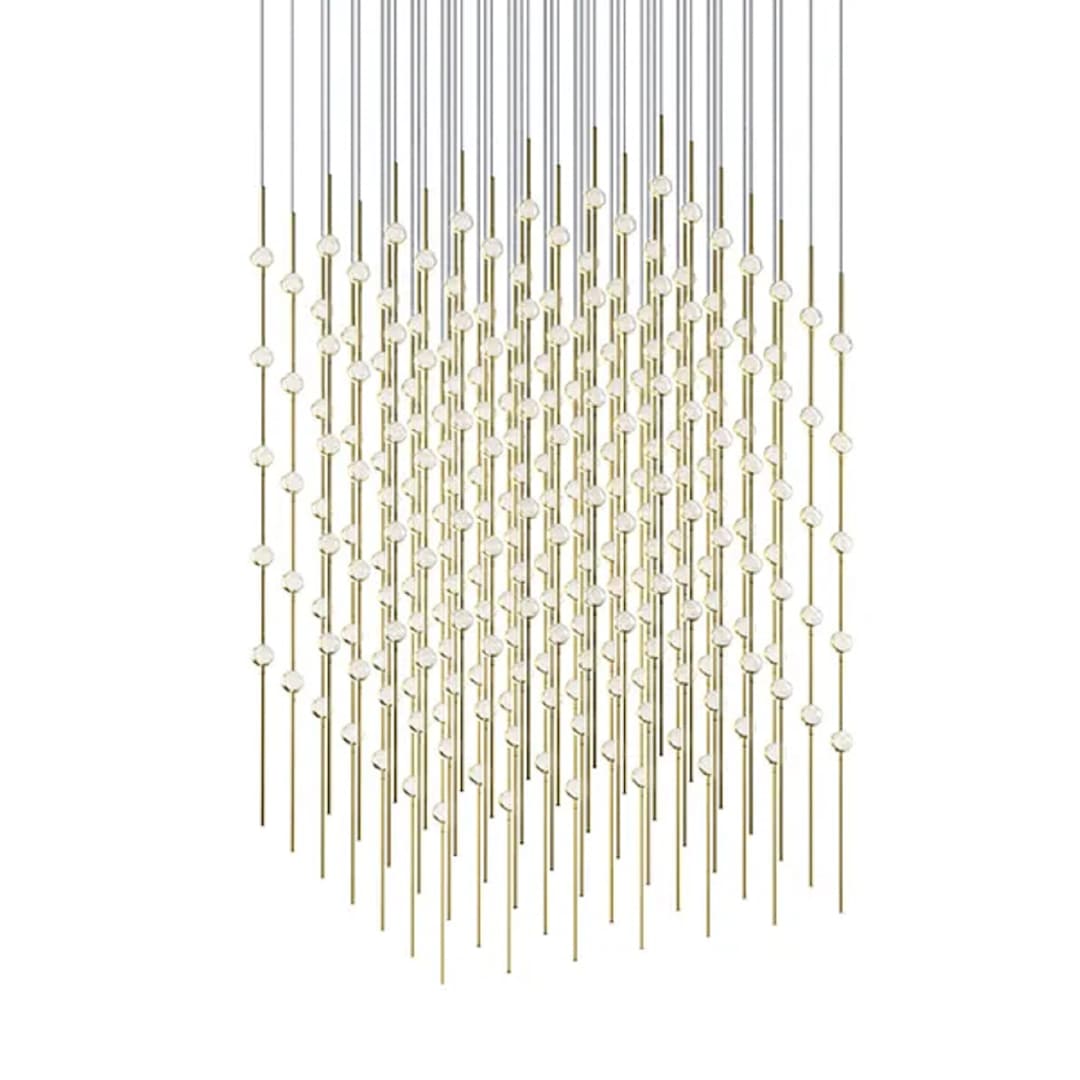 Constellation Cosmic Cube 245 Light 30" Wide LED Abstract Multi Light Pendant with Clear Acrylic Shades