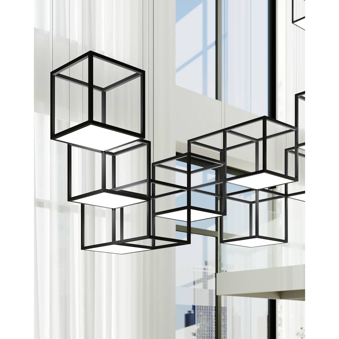 Cubix 12 Light LED Pendant