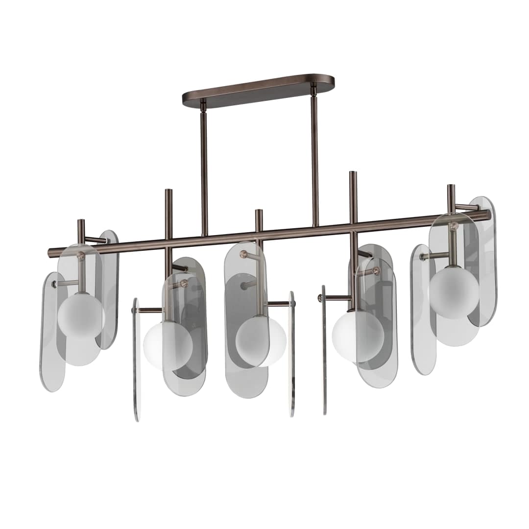 Megalith 5 Light 47" Wide LED Abstract Chandelier