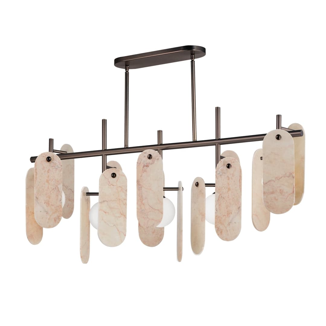 Megalith 5 Light 47" Wide LED Abstract Chandelier