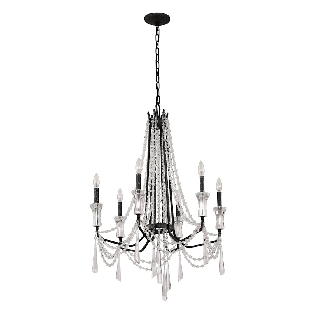 Barcelona 6 Light 27" Wide Crystal Chandelier