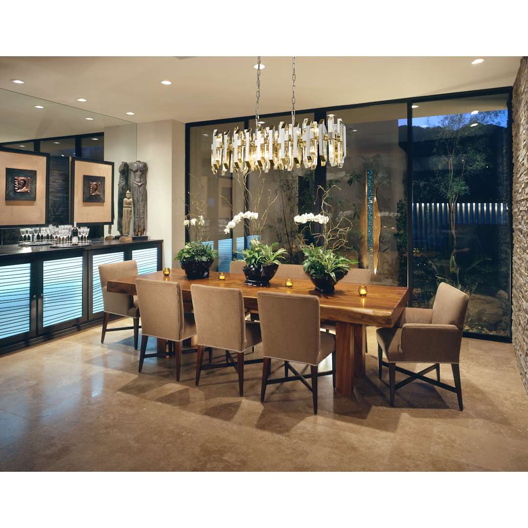 Bova 11 Light 12" Wide Crystal Linear Chandelier