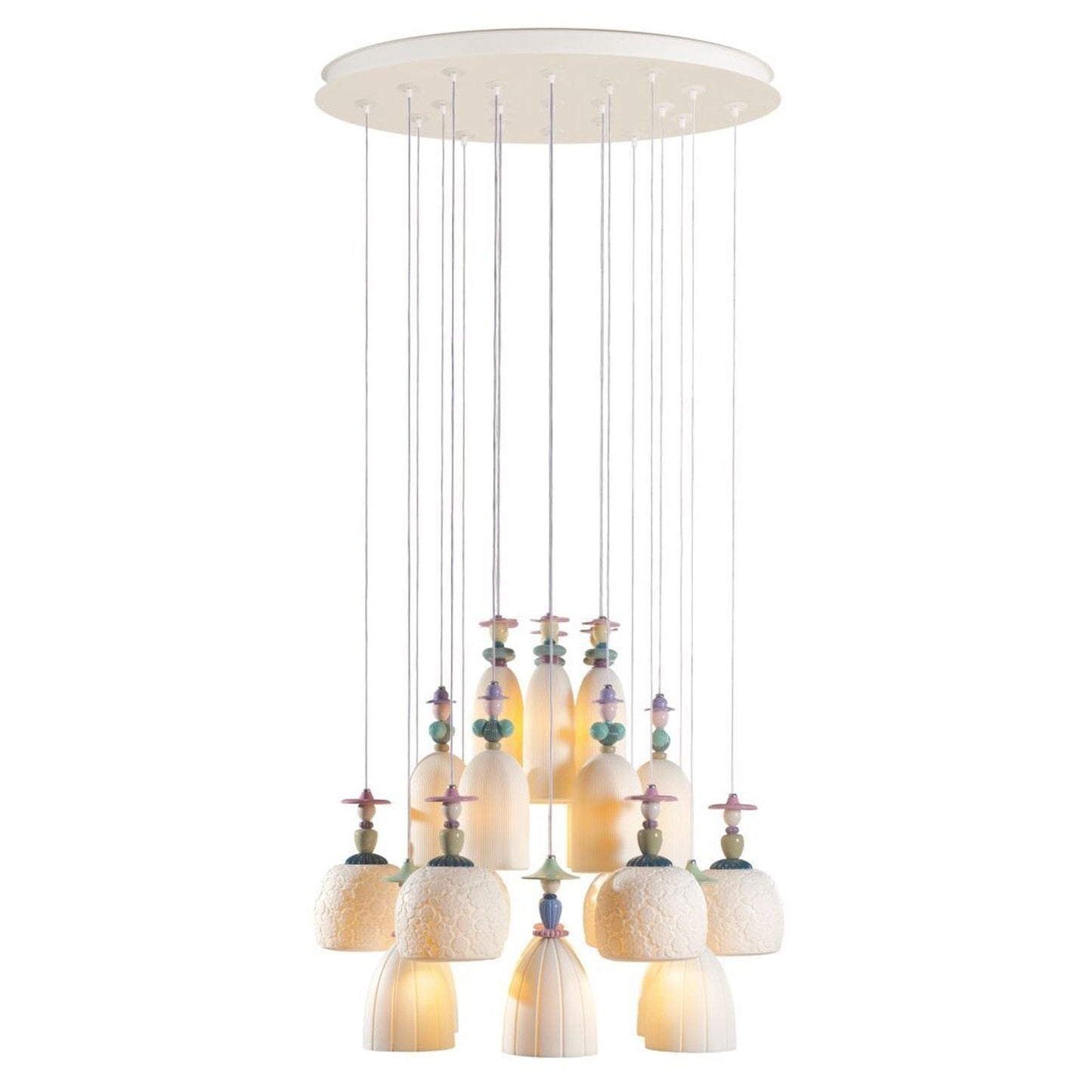 Lladro Mademoiselle 24 Lights Strolling Through Blossoms Chandelier (US)