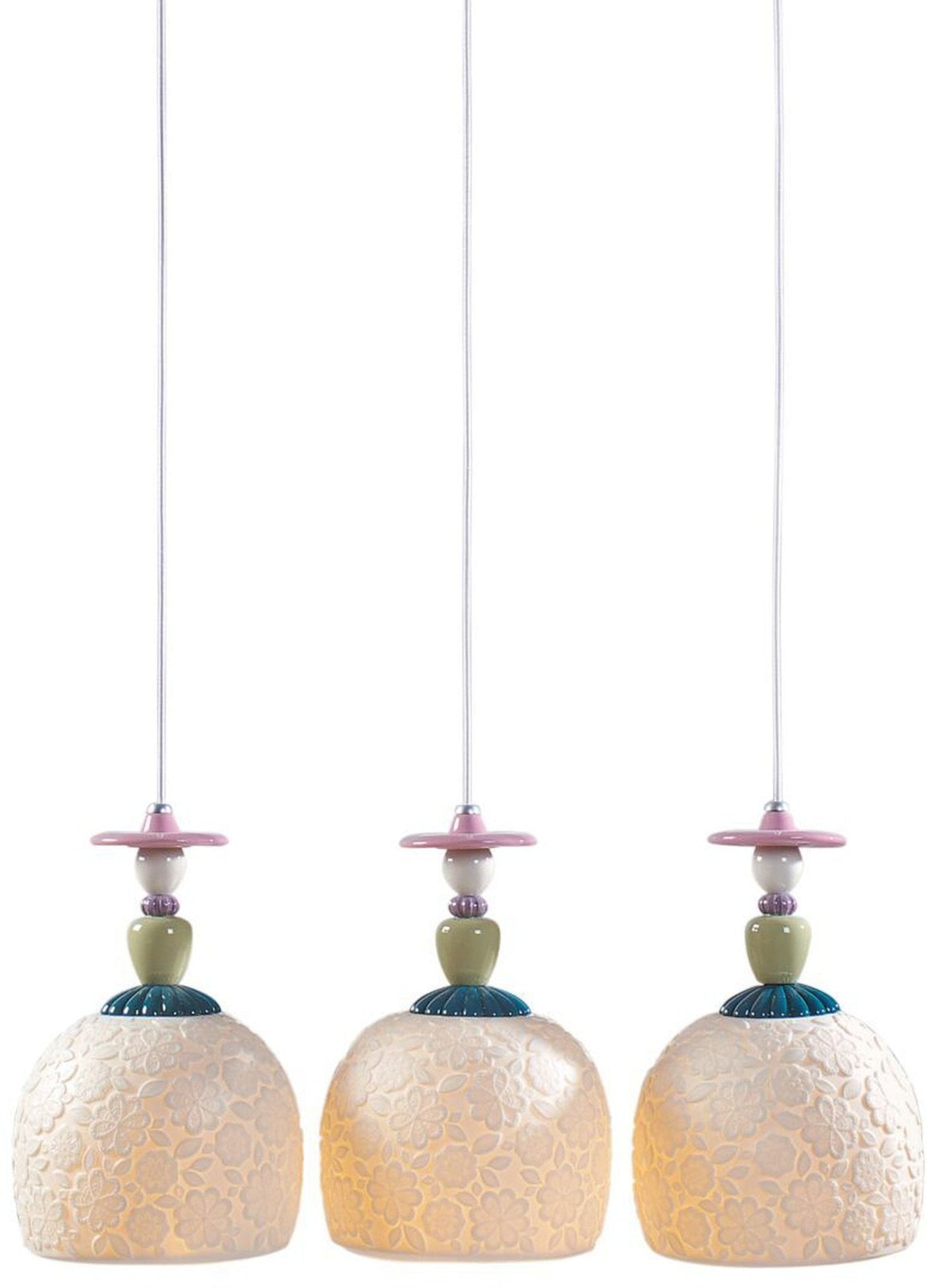 Lladro Mademoiselle Lineal Canopy 3 Lights Gazing At The Ocean Ceiling Lamp (US)