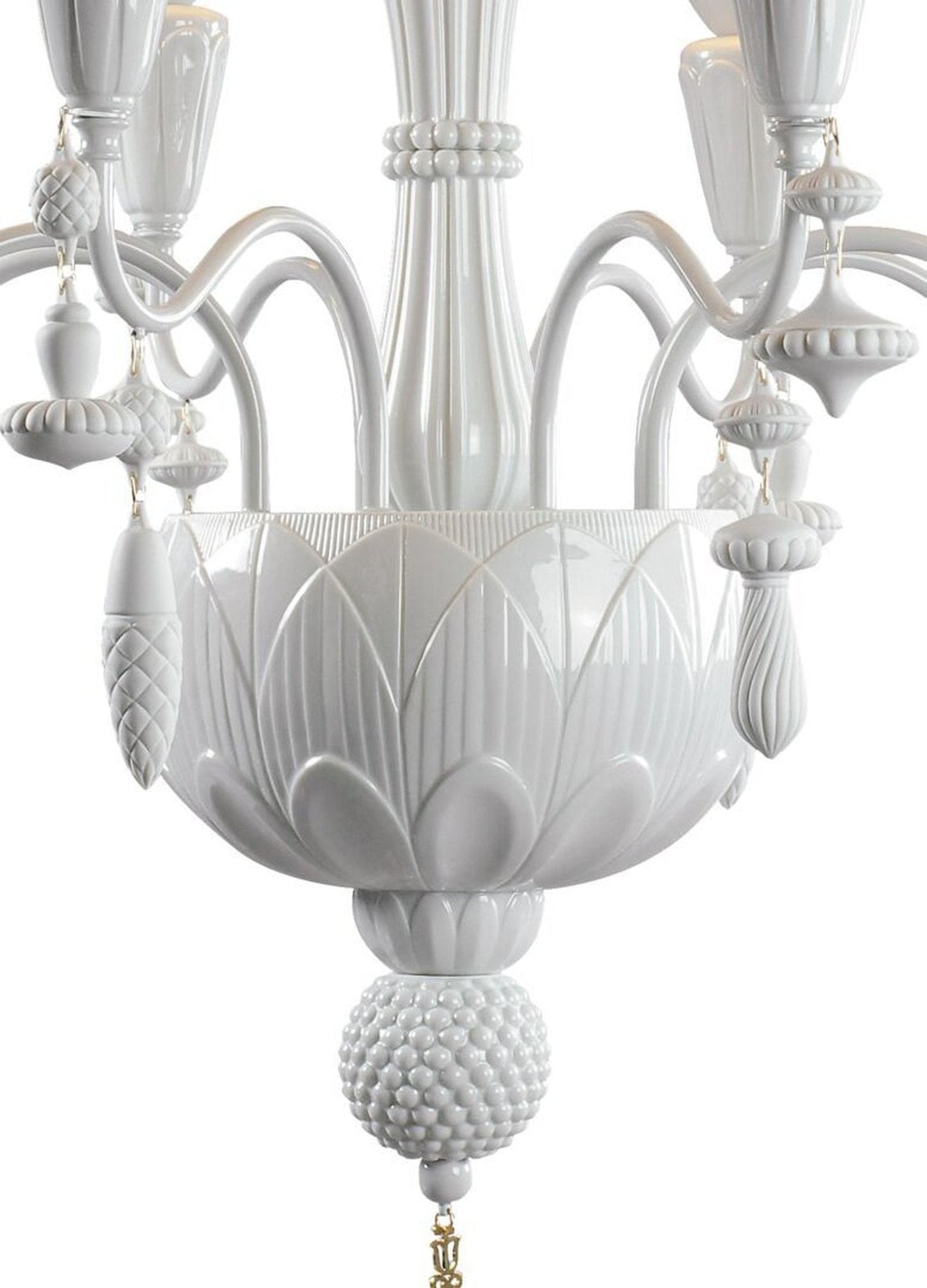 Lladro Ivy and Seed 8 Lights Chandelier Flat Model (US)