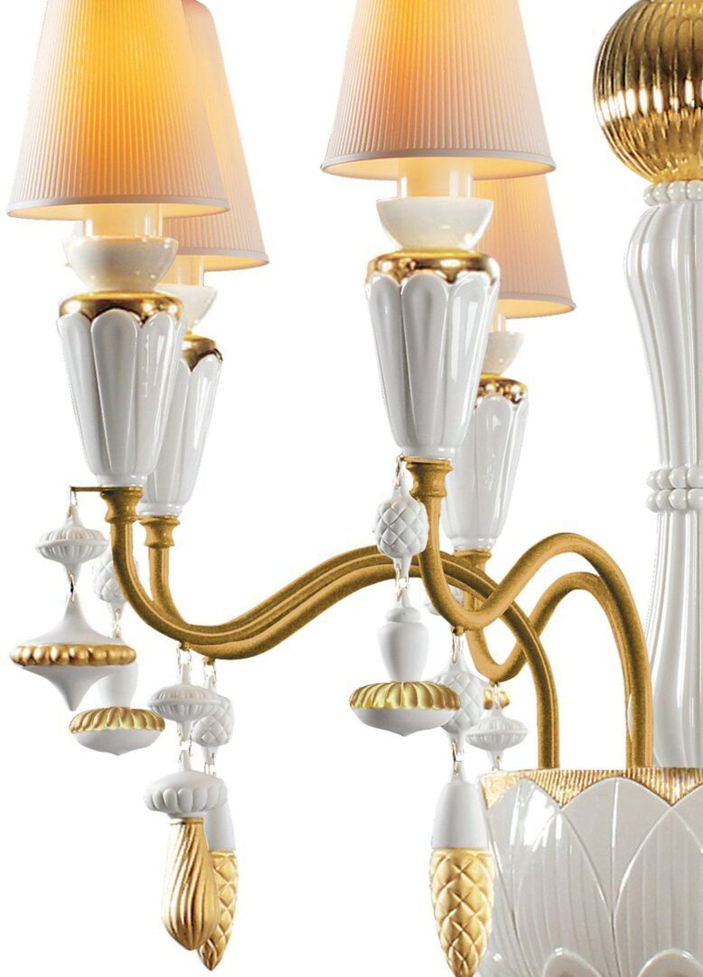 Lladro Ivy and Seed 8 Lights Chandelier Flat Model (US)
