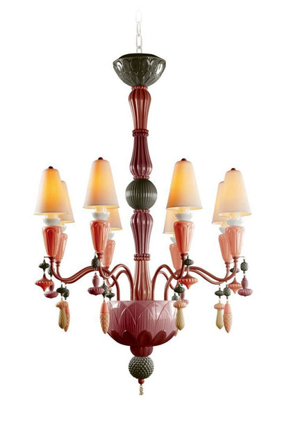 Lladro Ivy and Seed 8 Lights Chandelier Flat Model (US)
