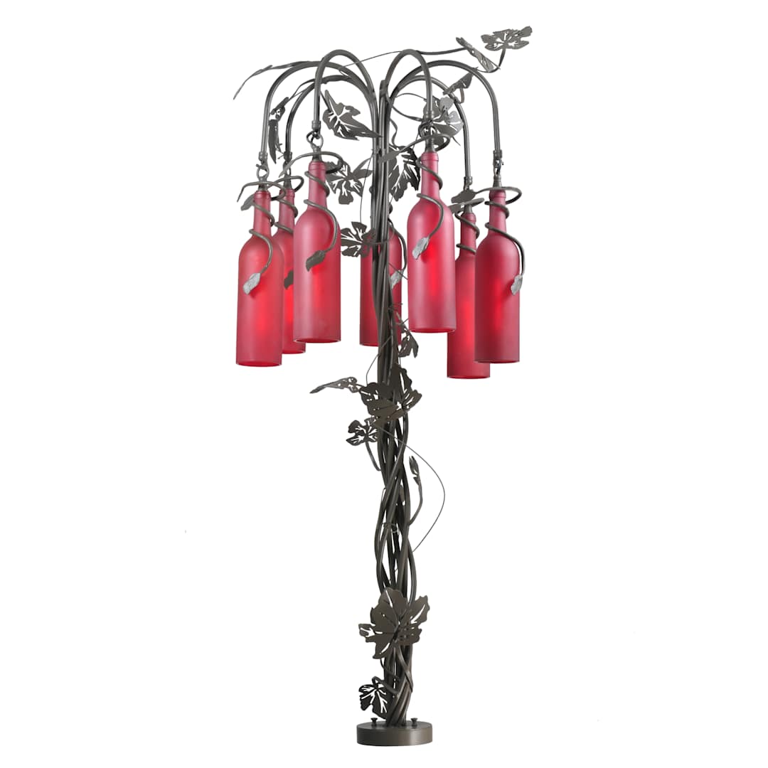 Seven Light Down Lighting Floor Lamp from the Wine Bottle Collection