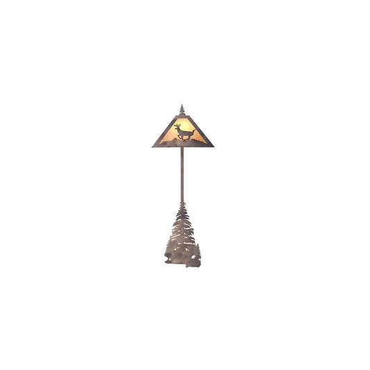 Deer at the Lodge Craftsman / Mission Five Light Floor Lamp