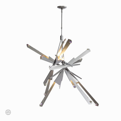 Nova 6 Light 47-3/16" Wide Abstract Chandelier with Swarovski Crystals