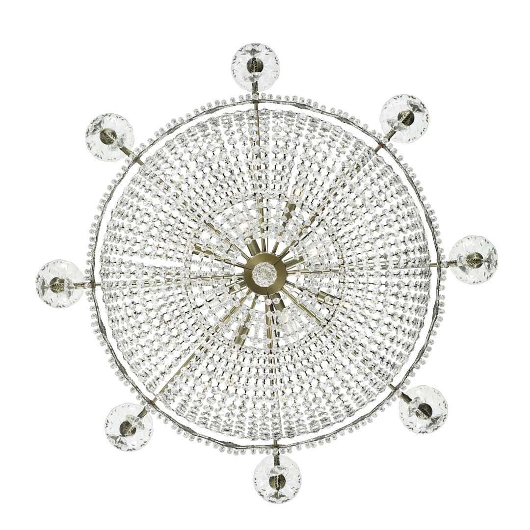 Majestic 20 Light 46" Wide Crystal Chandelier with Hand Cut Crystal Accents