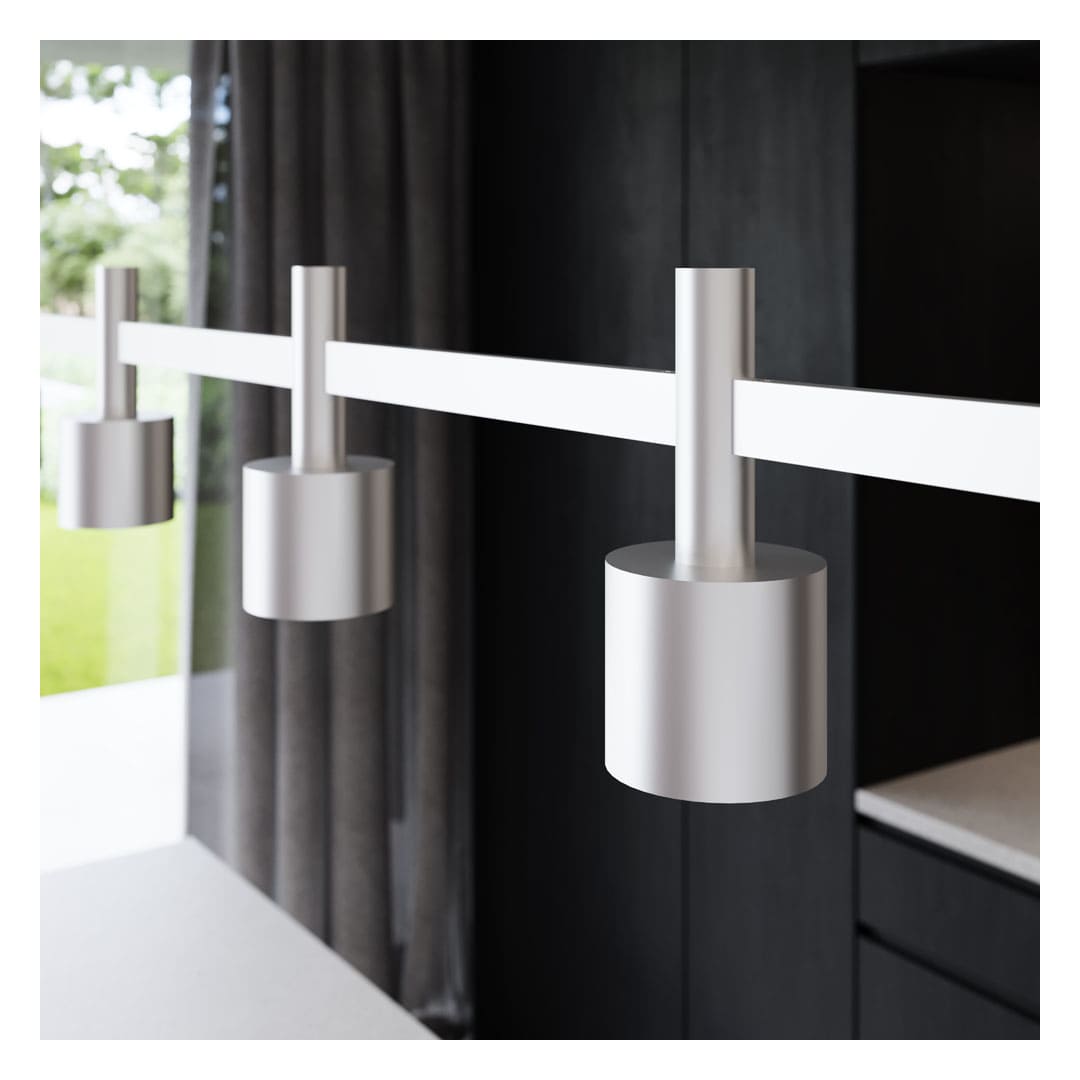 Systema Staccato 5 Light 57" Wide LED Indoor Linear Pendant