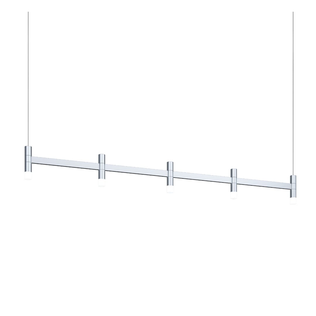 Systema Staccato 5 Light 57" Wide LED Indoor Linear Pendant