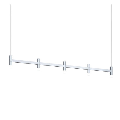 Systema Staccato 5 Light 57" Wide LED Indoor Linear Pendant