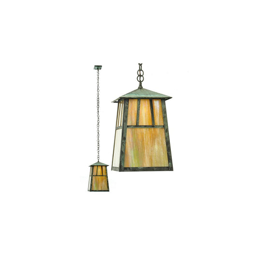 Single Light 10" Wide Mini Pendant with Handmade Shade