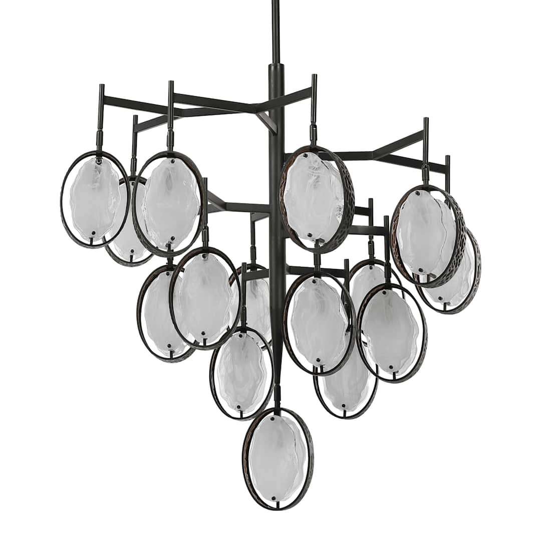 Maxin 36" 15 Light Mid-Century Modern Industrial Large Chandelier