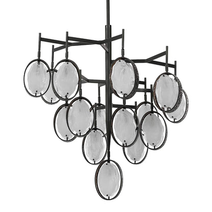 Maxin 36" 15 Light Mid-Century Modern Industrial Large Chandelier