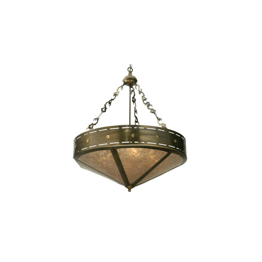 4 Light 30" Wide Pendant with Handmade Shade