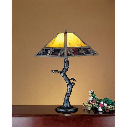 Carved Branch Table Lamp from the Maple Leaf Collection