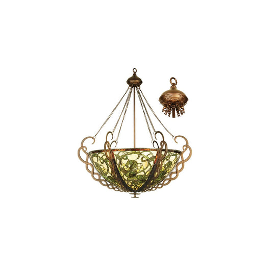 5 Light 36" Wide Pendant with Handmade Shade