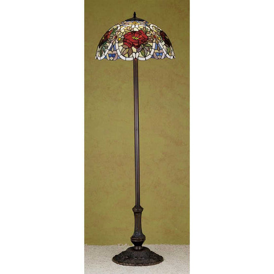 Stained Glass / Tiffany Floor Lamp from the Renaissance Rose Collection