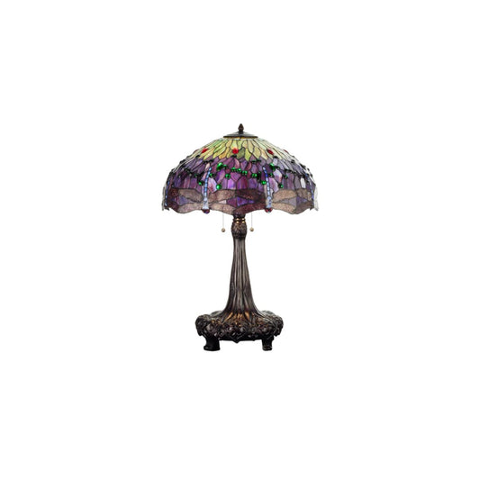 Stained Glass / Tiffany Table Lamp from the Hanginghead Dragonfly Collection