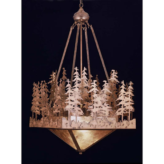 2 Light 20" Wide Pendant with Handmade Shade