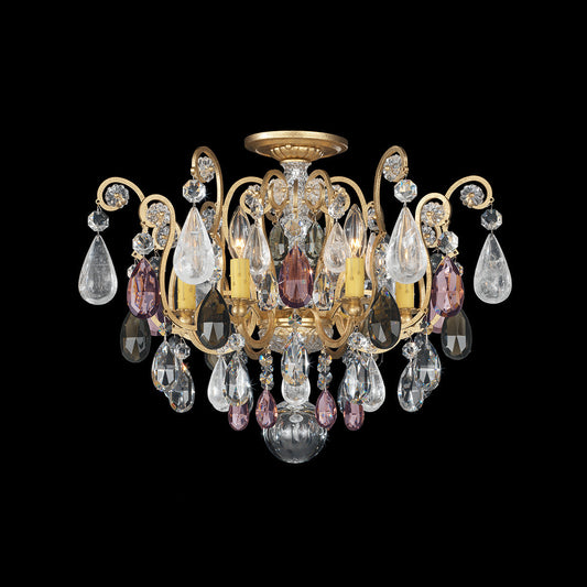 Schonbek Renaissance Rock Crystal 3584 Semi-Flush Mount