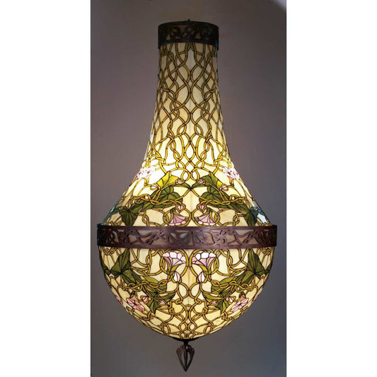 6 Light 35" Wide Pendant with Handmade Shade