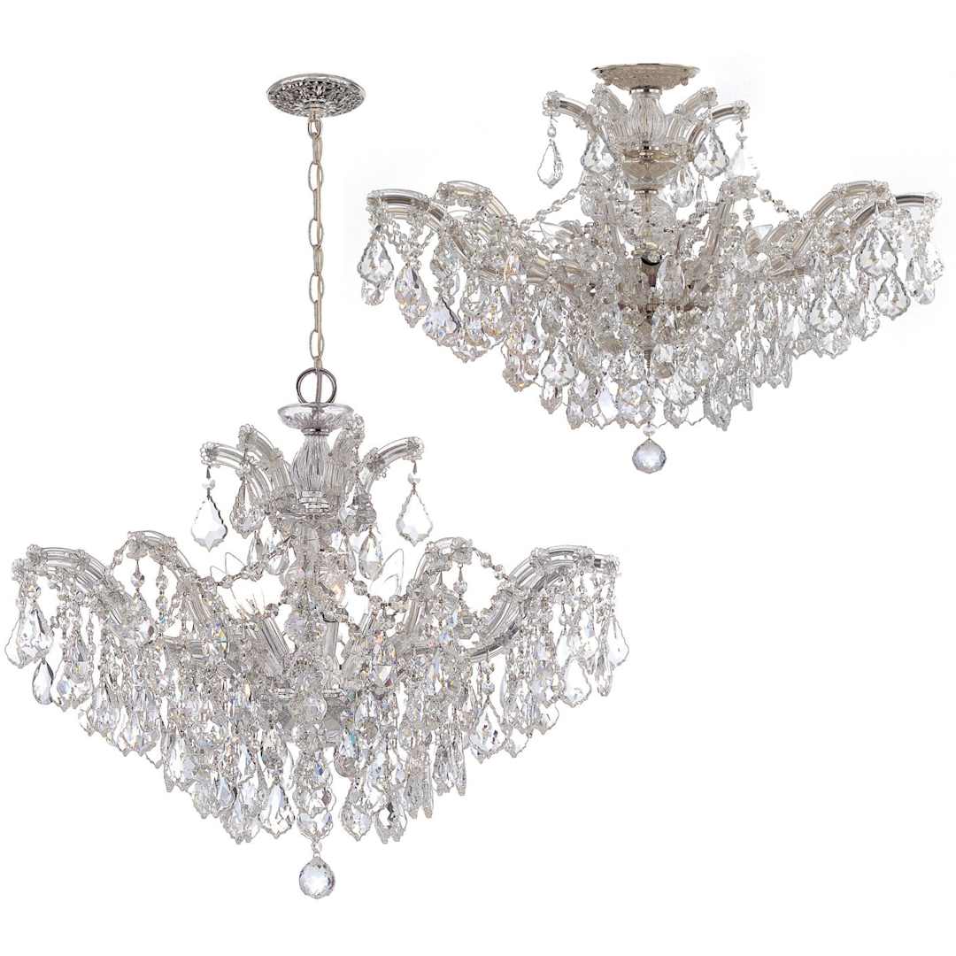 Maria Theresa 6 Light 27" Wide Crystal Chandelier with Swarovski Spectra Crystal Accents