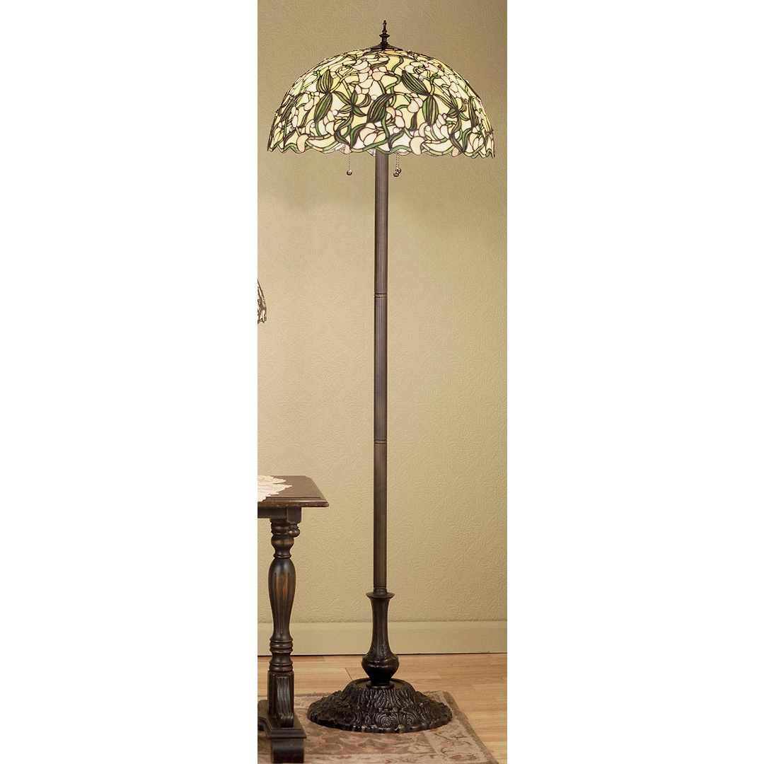 Stained Glass / Tiffany Floor Lamp from the Sweet Pea Collection