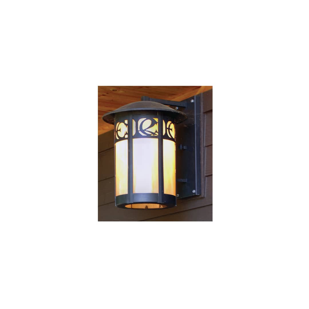 12" Wide Single Light Lantern Wall Sconce