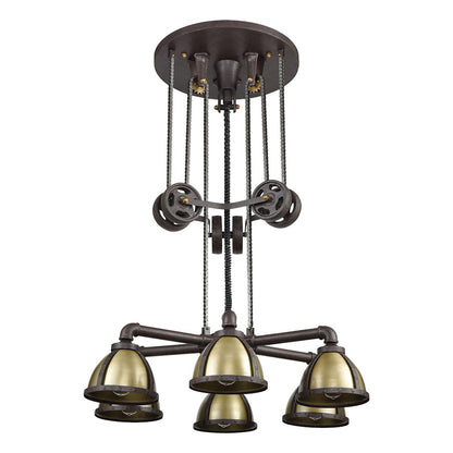 Torque 6 Light 36" Wide Chandelier
