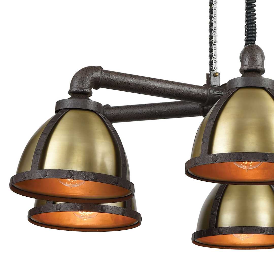 Torque 6 Light 36" Wide Chandelier