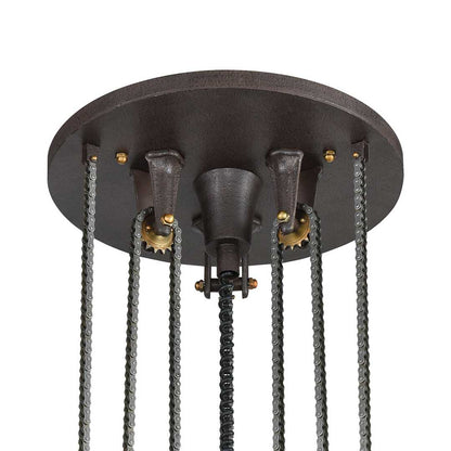 Torque 6 Light 36" Wide Chandelier