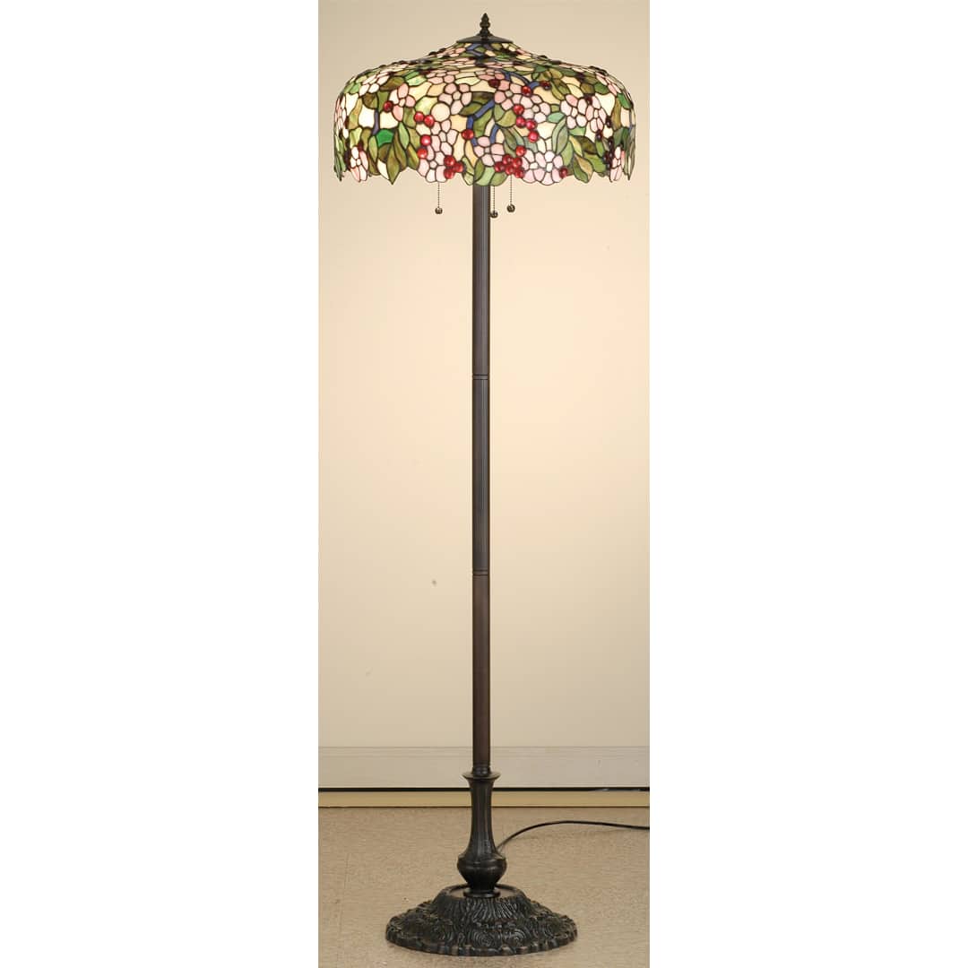 Stained Glass / Tiffany Floor Lamp from the Cherry Blossom Collection
