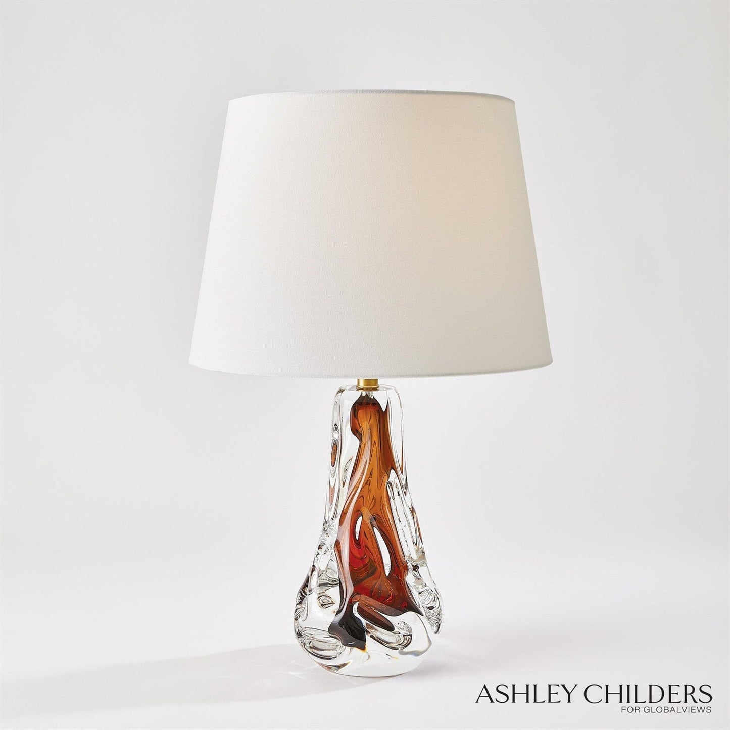 Global Views Lila Lamp-Amber by Ashley Childers