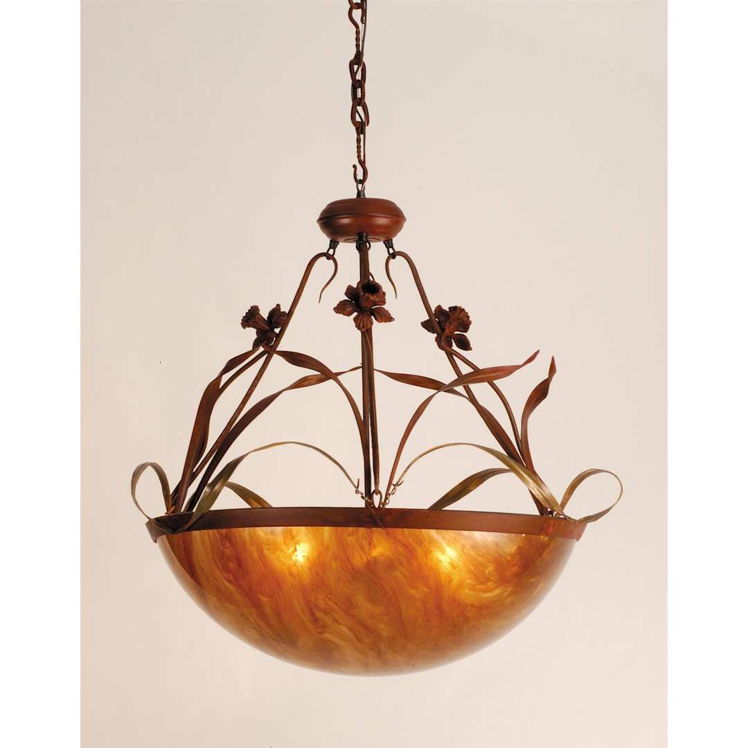 3 Light 26" Wide Pendant with Handmade Shade