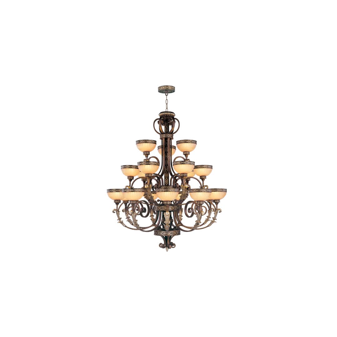 Seville 18 Light 3 Tier Chandelier