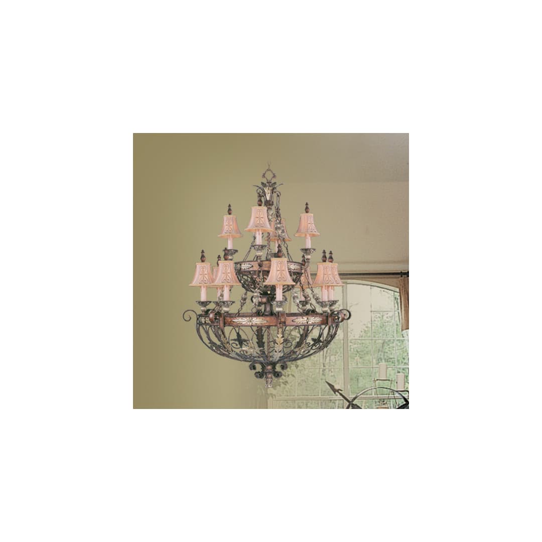 Pomplano 12 Light 2 Tier Chandelier