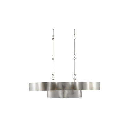 Grand Lotus 6 Light 51" Wide Wrought Iron Chandelier