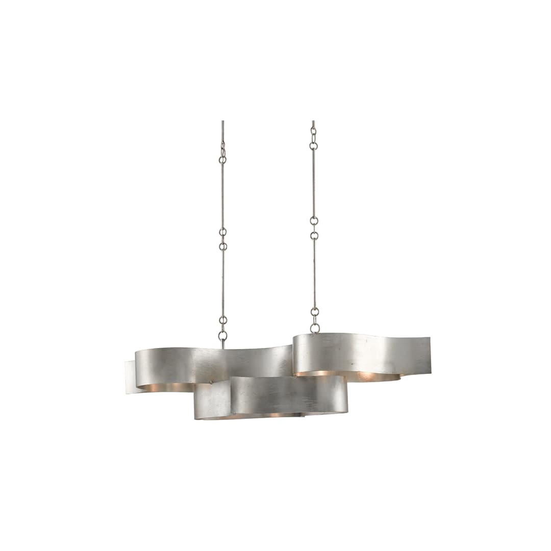 Grand Lotus 6 Light 51" Wide Wrought Iron Chandelier