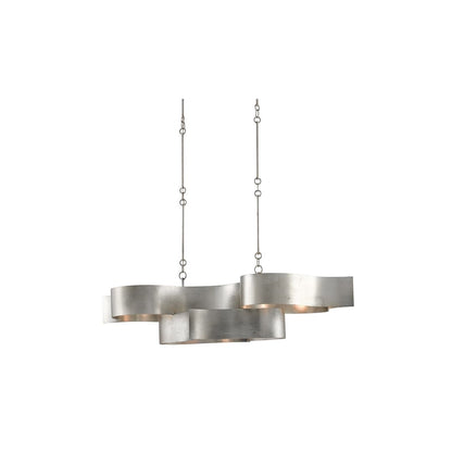 Grand Lotus 6 Light 51" Wide Wrought Iron Chandelier