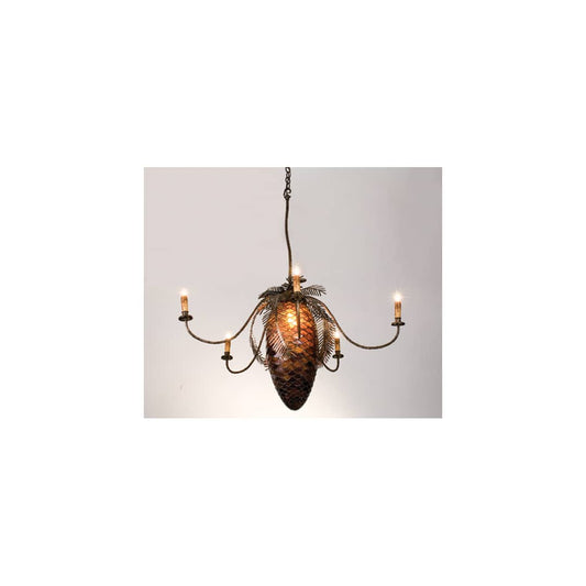 Six Light Up Lighting Chandelier