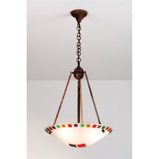 Three Light Bowl Pendant from the Metro Ceiling Collection
