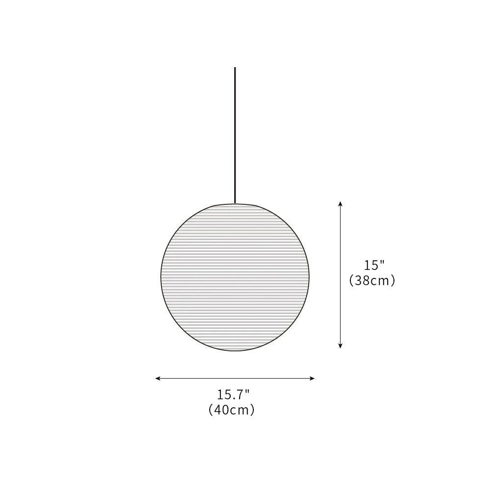 Japanese Globe Mulberry Paper Pendant Light