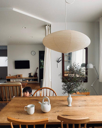 Japanese Mulberry Paper Pendant Light
