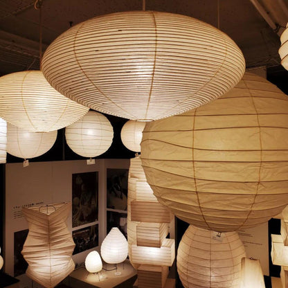 Japanese Mulberry Paper Pendant Light