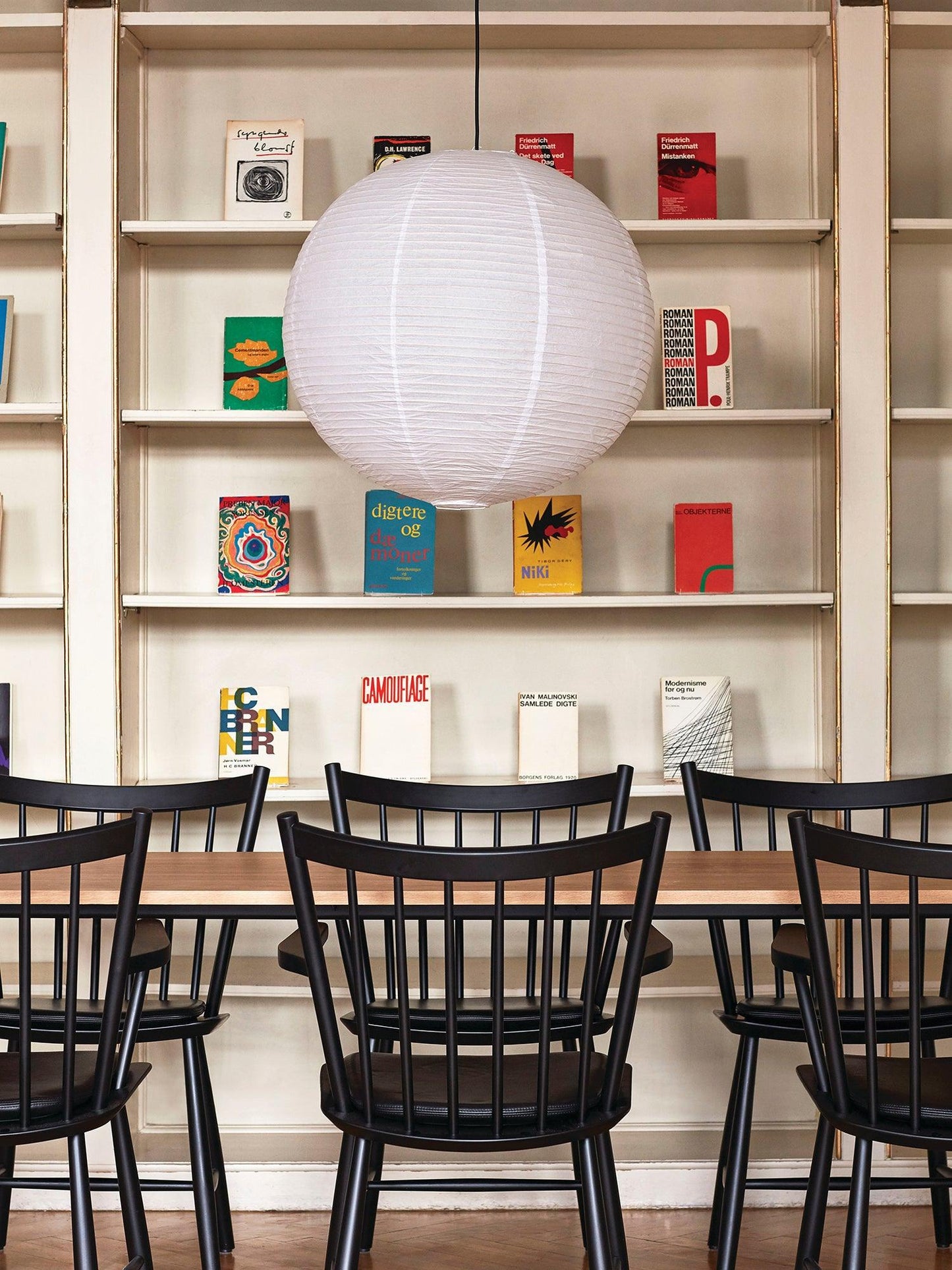 Japanese Globe Mulberry Paper Pendant Light