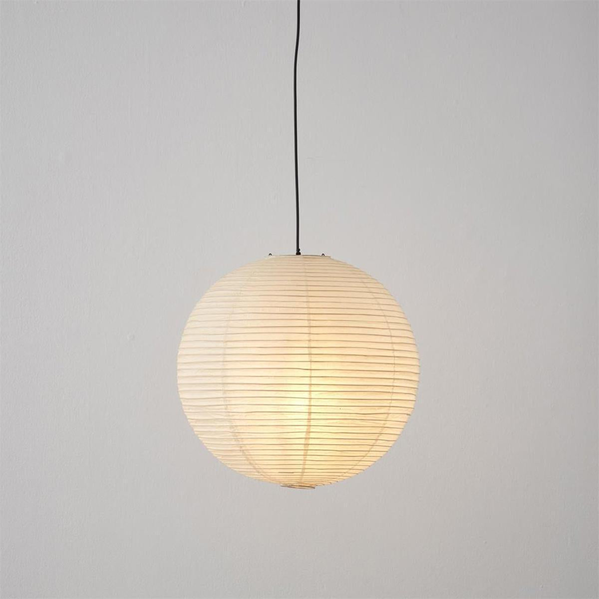 Japanese Globe Mulberry Paper Pendant Light